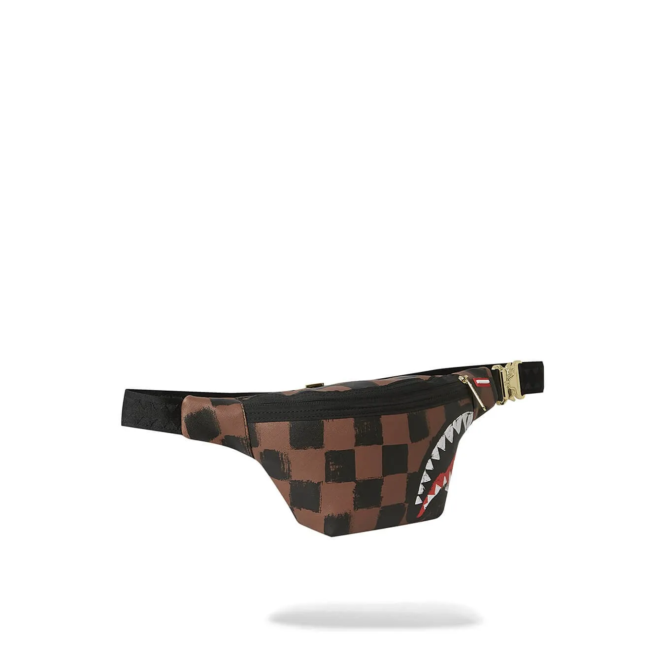 Sprayground Sharks In Paris Paint Savvy Crossbody Brown