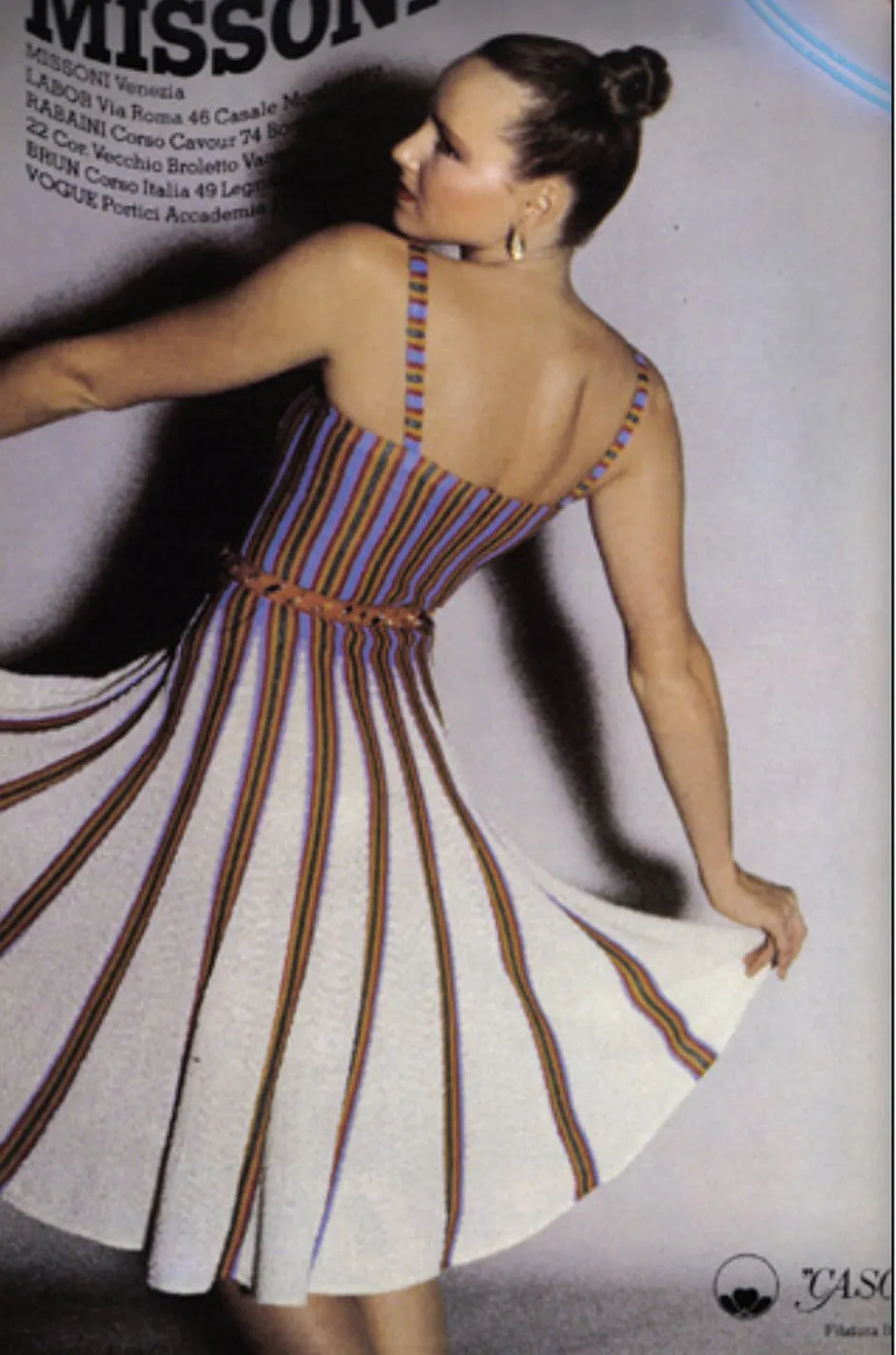 Spring 1980 Striped Missoni Knit Dress