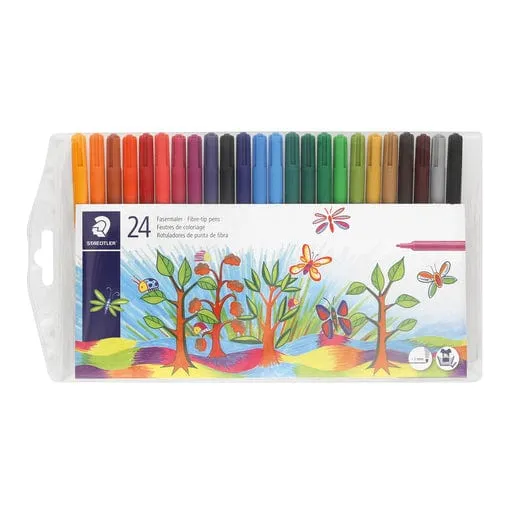 Staedtler Fibre Tip Marker Assorted 325Wp2403 (Set 24)