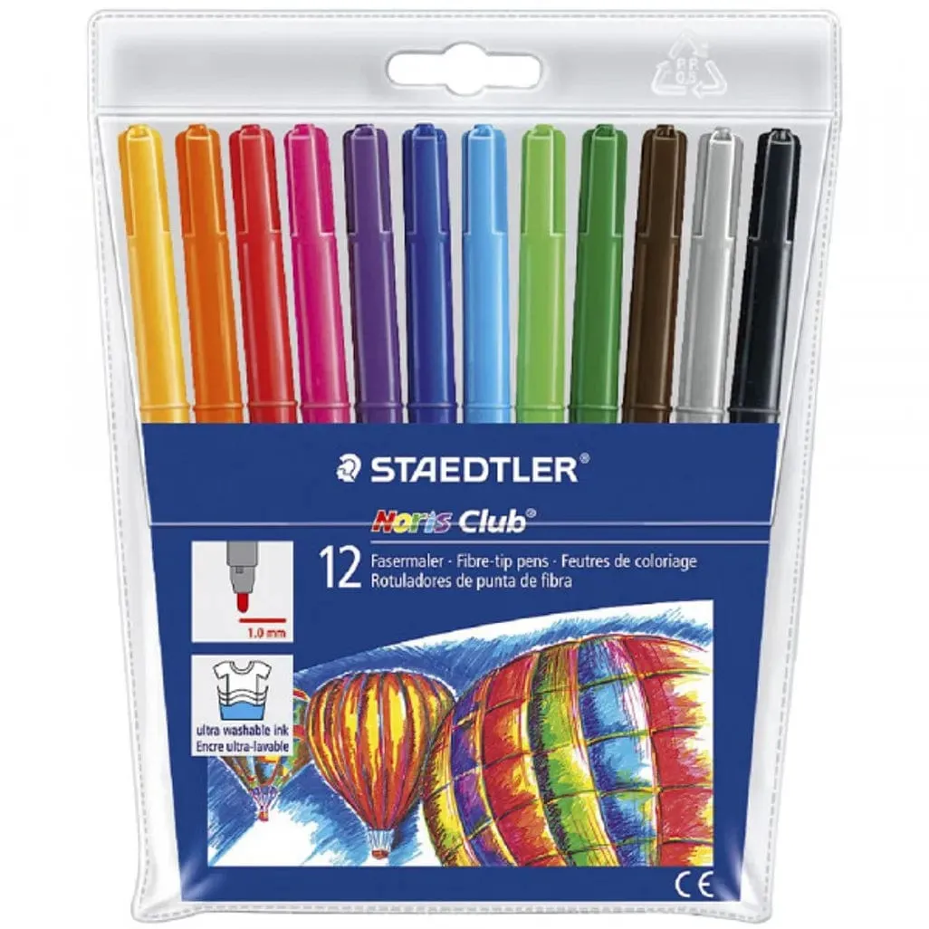 Staedtler Noris Club Fibre Tip Pens 12`s