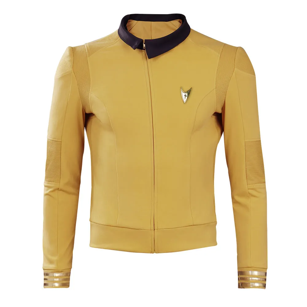 Star Trek: Strange New Worlds Season 1 Captain Christopher Pike Cosplay Costume Shirt Outfits Halloween Carnival Suit