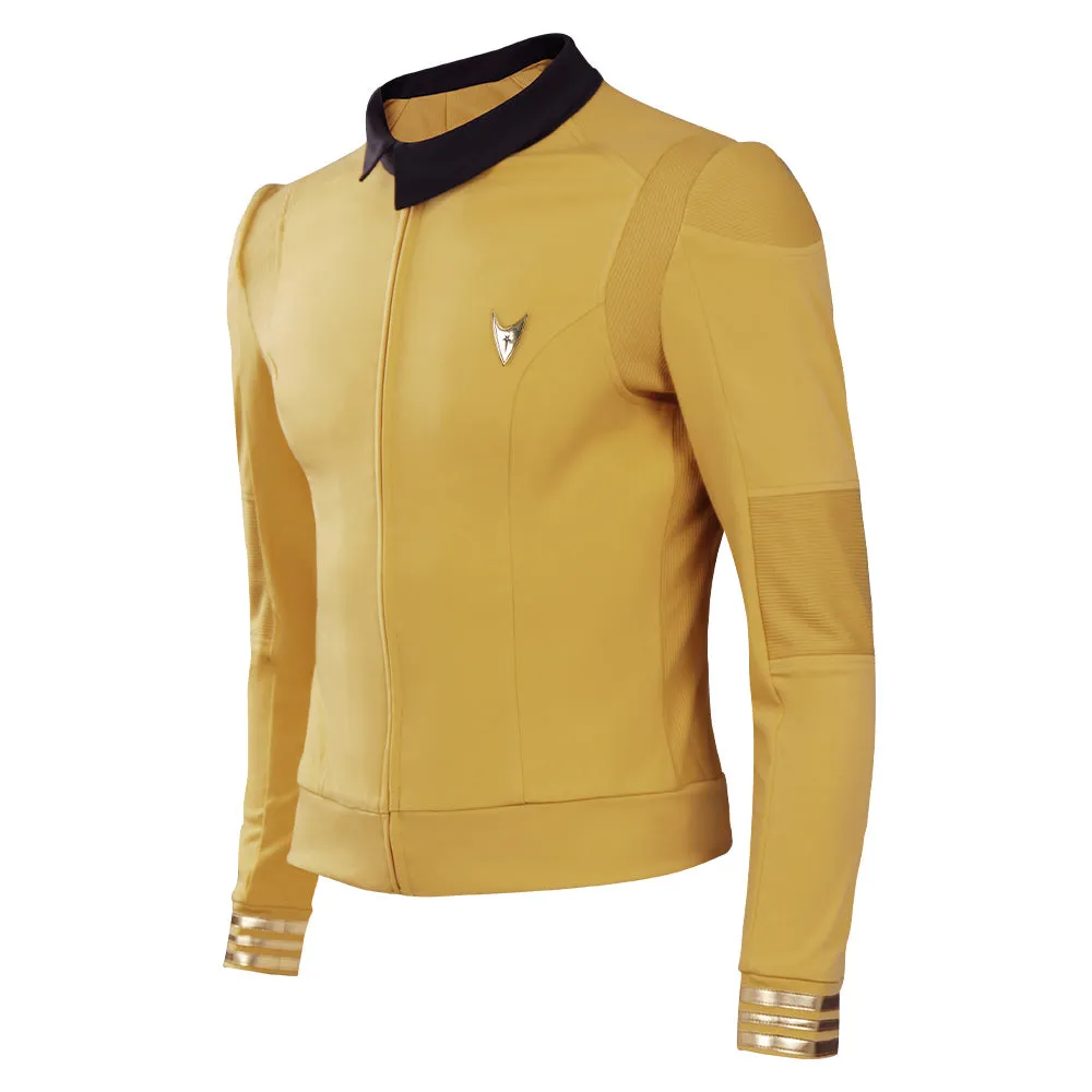Star Trek: Strange New Worlds Season 1 Captain Christopher Pike Cosplay Costume Shirt Outfits Halloween Carnival Suit
