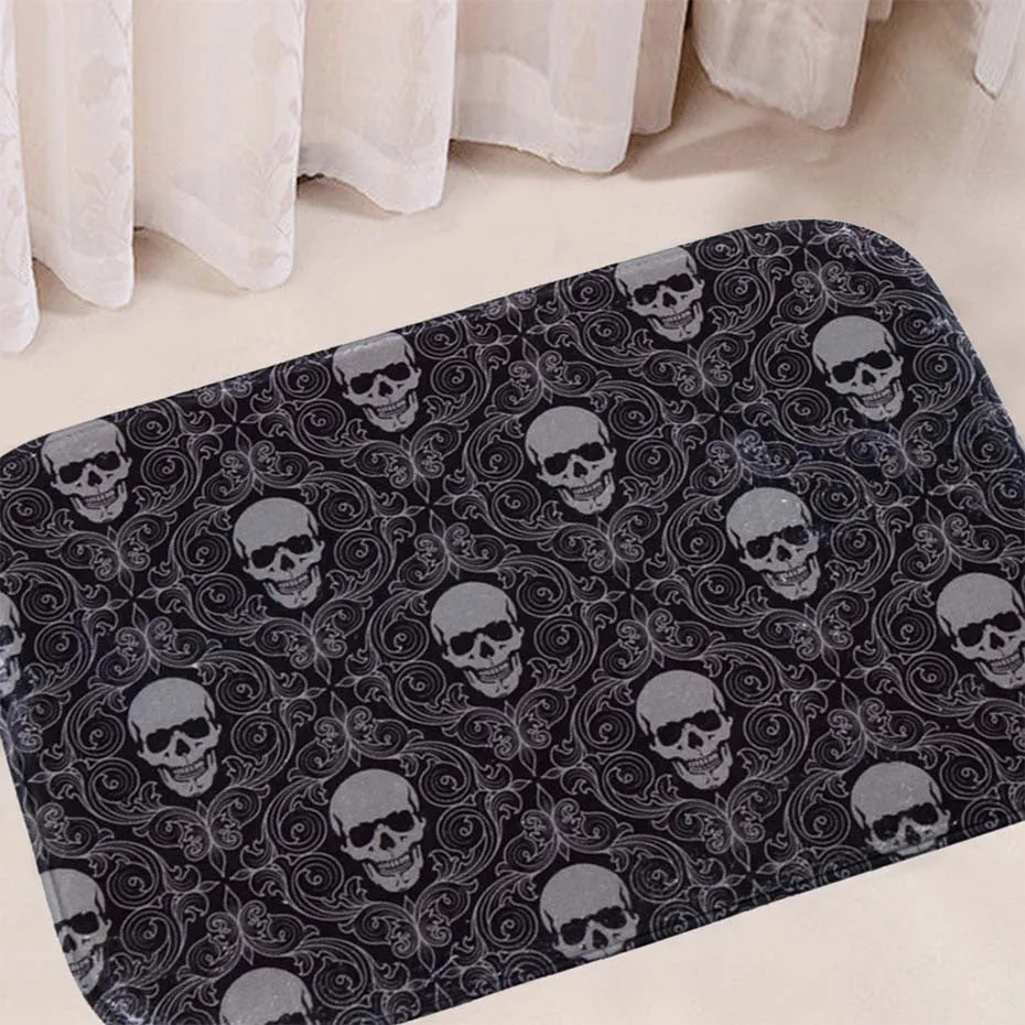 Stylish Skull Floor Mat
