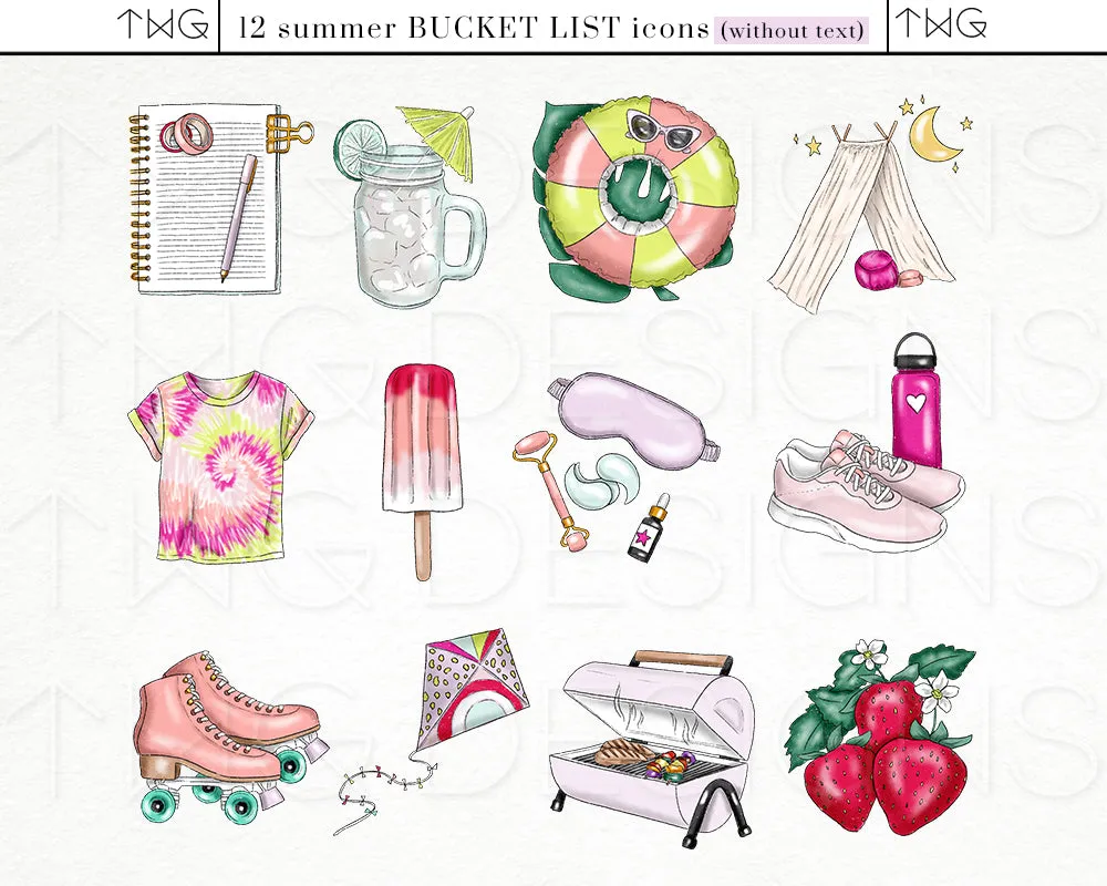 Summer Fling - Bucket List Icons