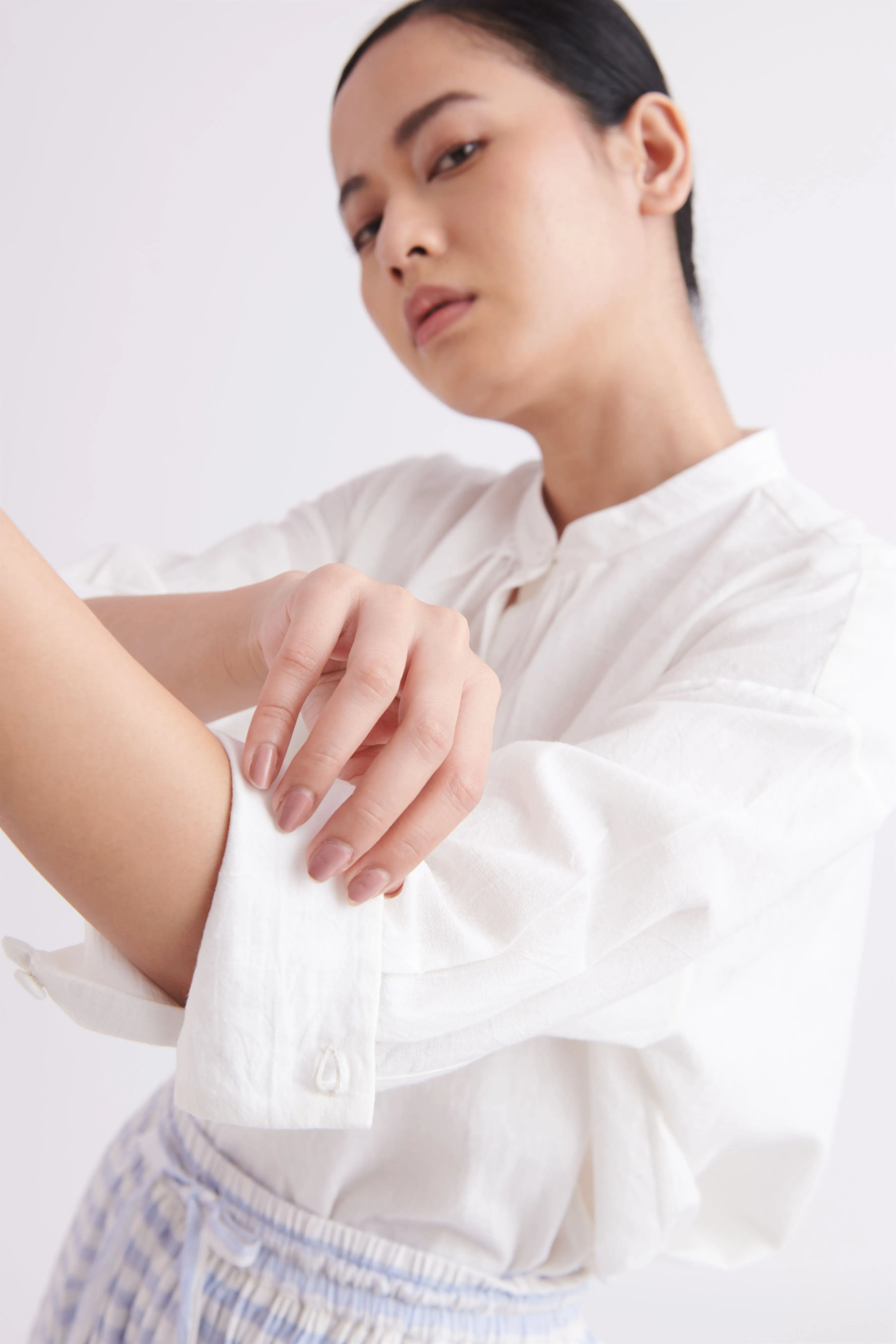 summer shirt khadi cotton white-SS2025-38-fashion edit-the plavate