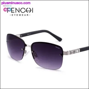 Sunglasses Women designer brand luxury rimless retro pink