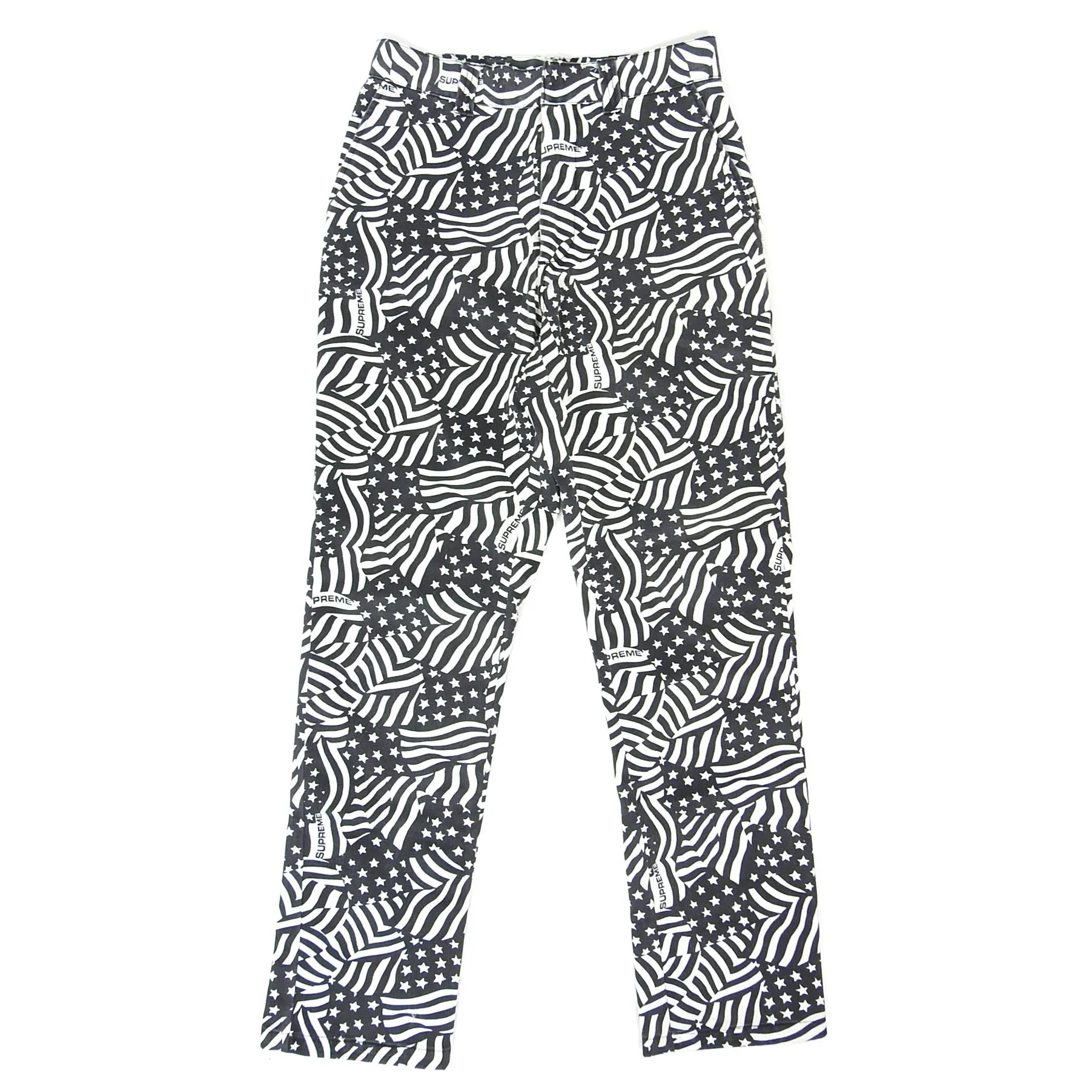 Supreme Flag Trousers Size
