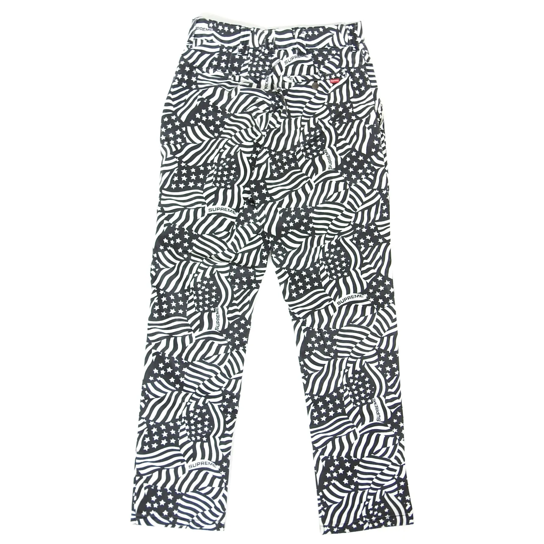 Supreme Flag Trousers Size