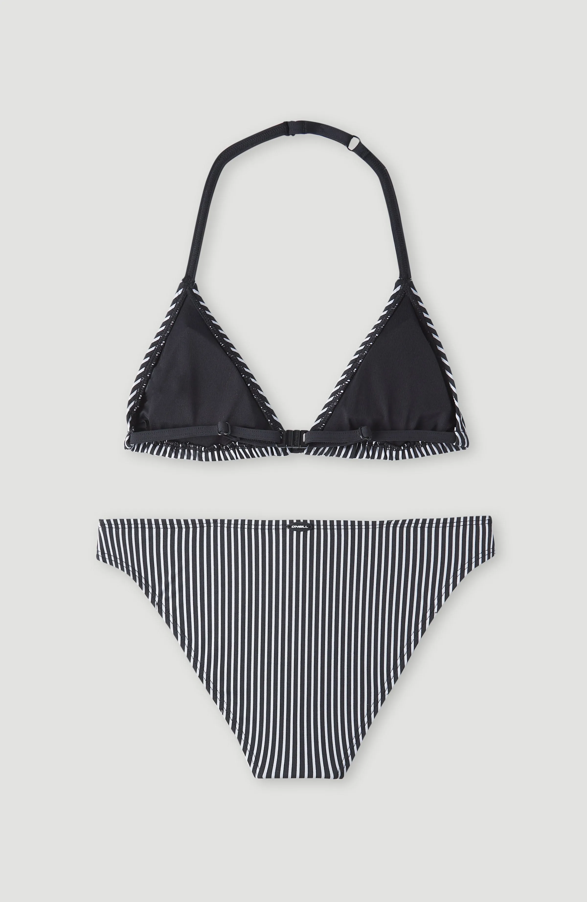 Surf State Triangel Bikini Set | Black Simple Stripe