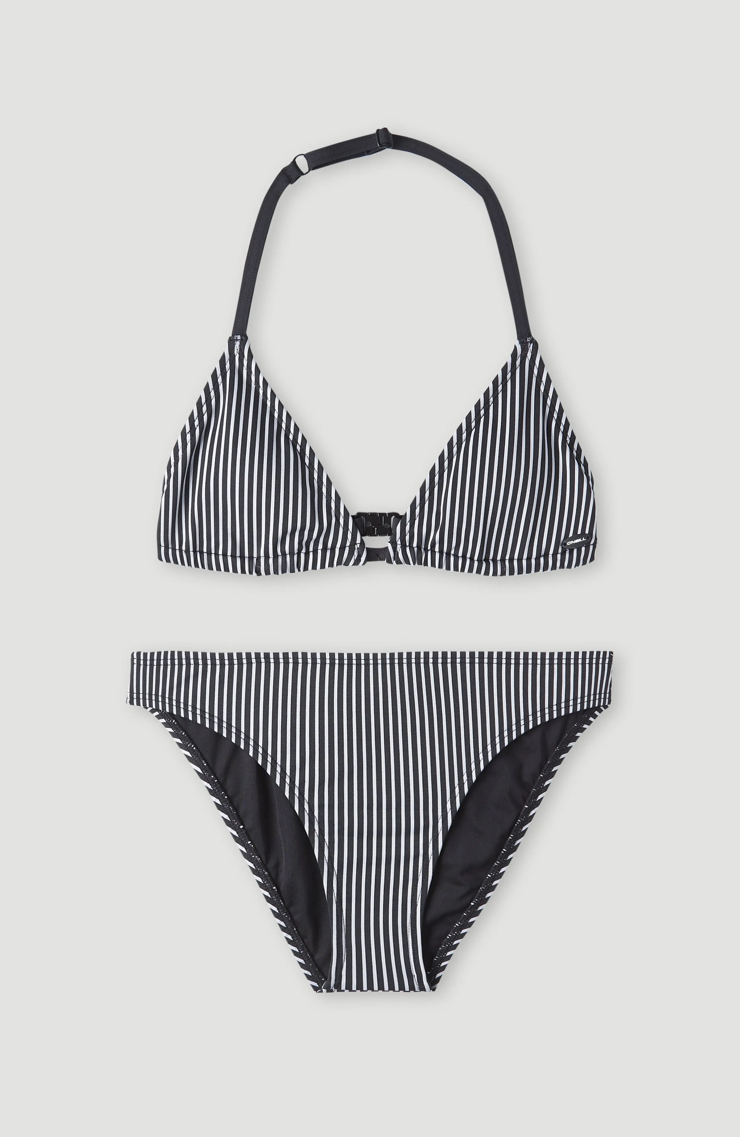 Surf State Triangel Bikini Set | Black Simple Stripe