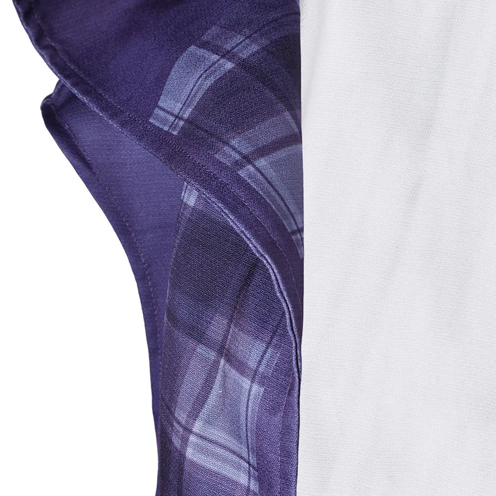 SW: The Acolyte Mae Purple Printed Hooded Poncho Cosplay Costume Outfits Halloween Carnival Suit