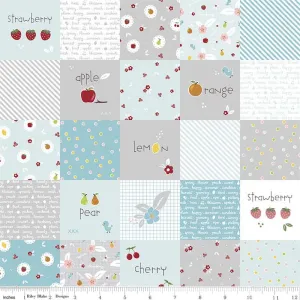 Sweet Orchard Main Designer Cloth in Aqua by Riley Blake