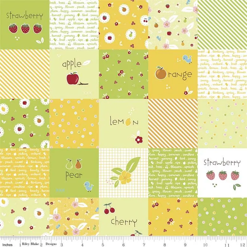 Sweet Orchard Main Designer Cloth in Green by Riley Blake