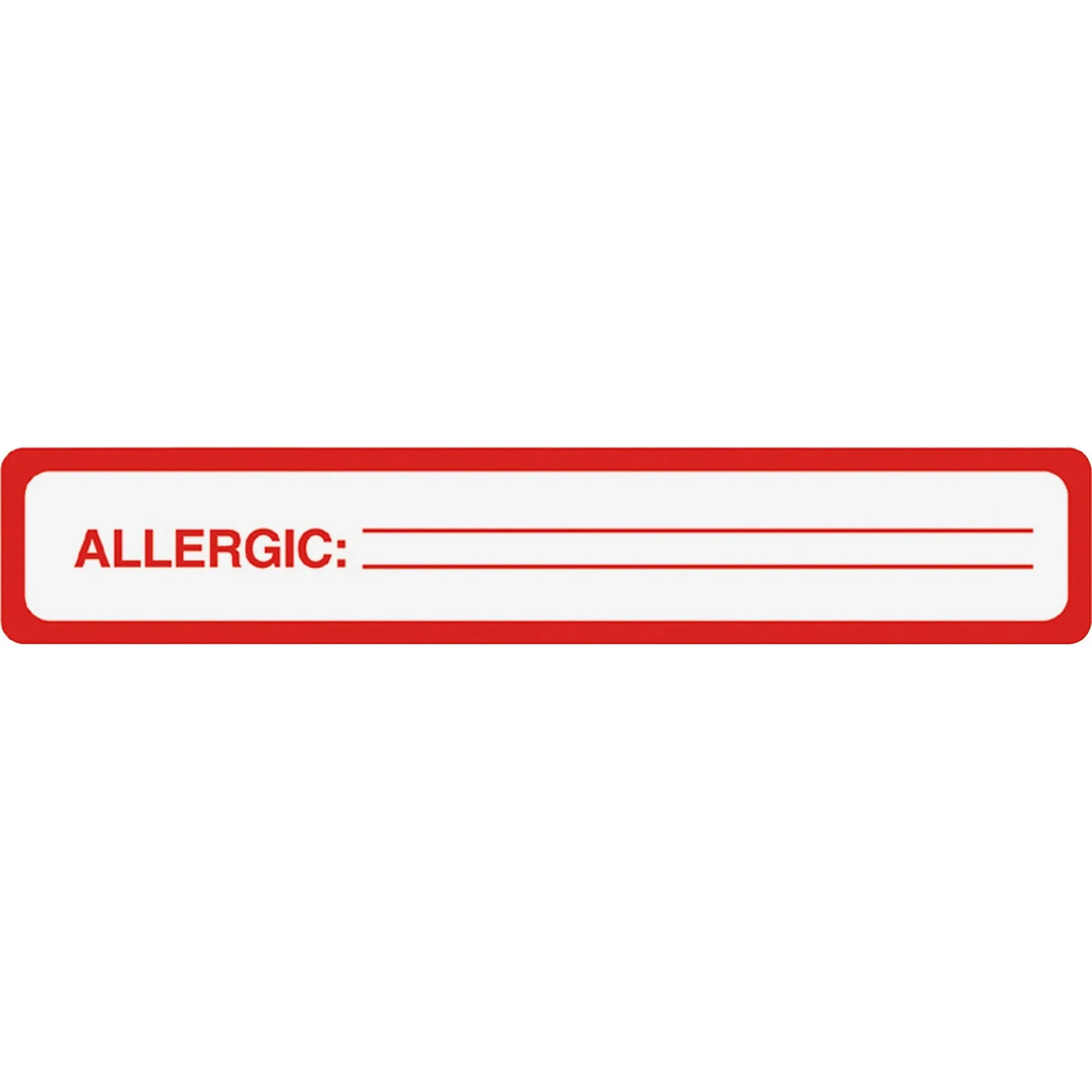 Tabbies ALLERGIC Allergy Message Labels