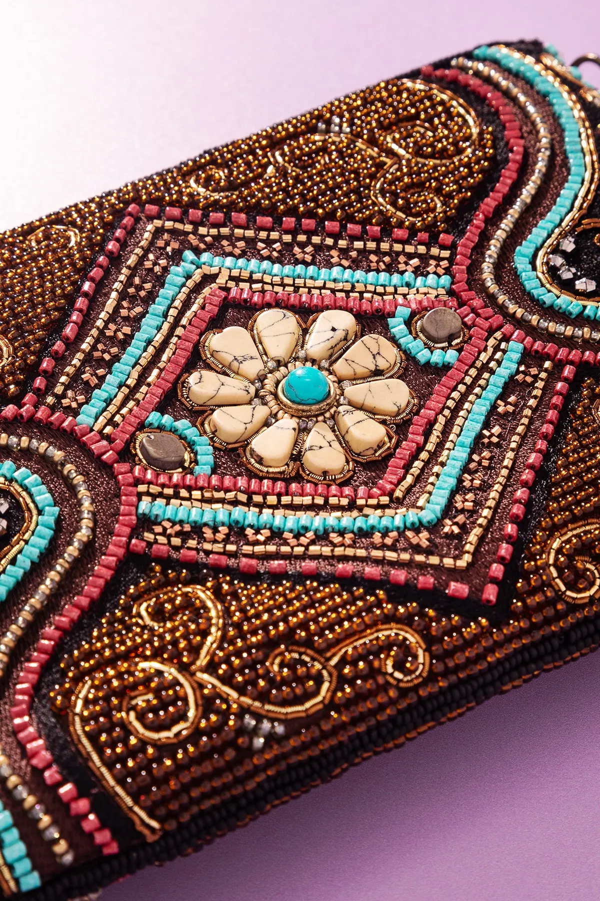 Tapestry Crossbody Phone Bag