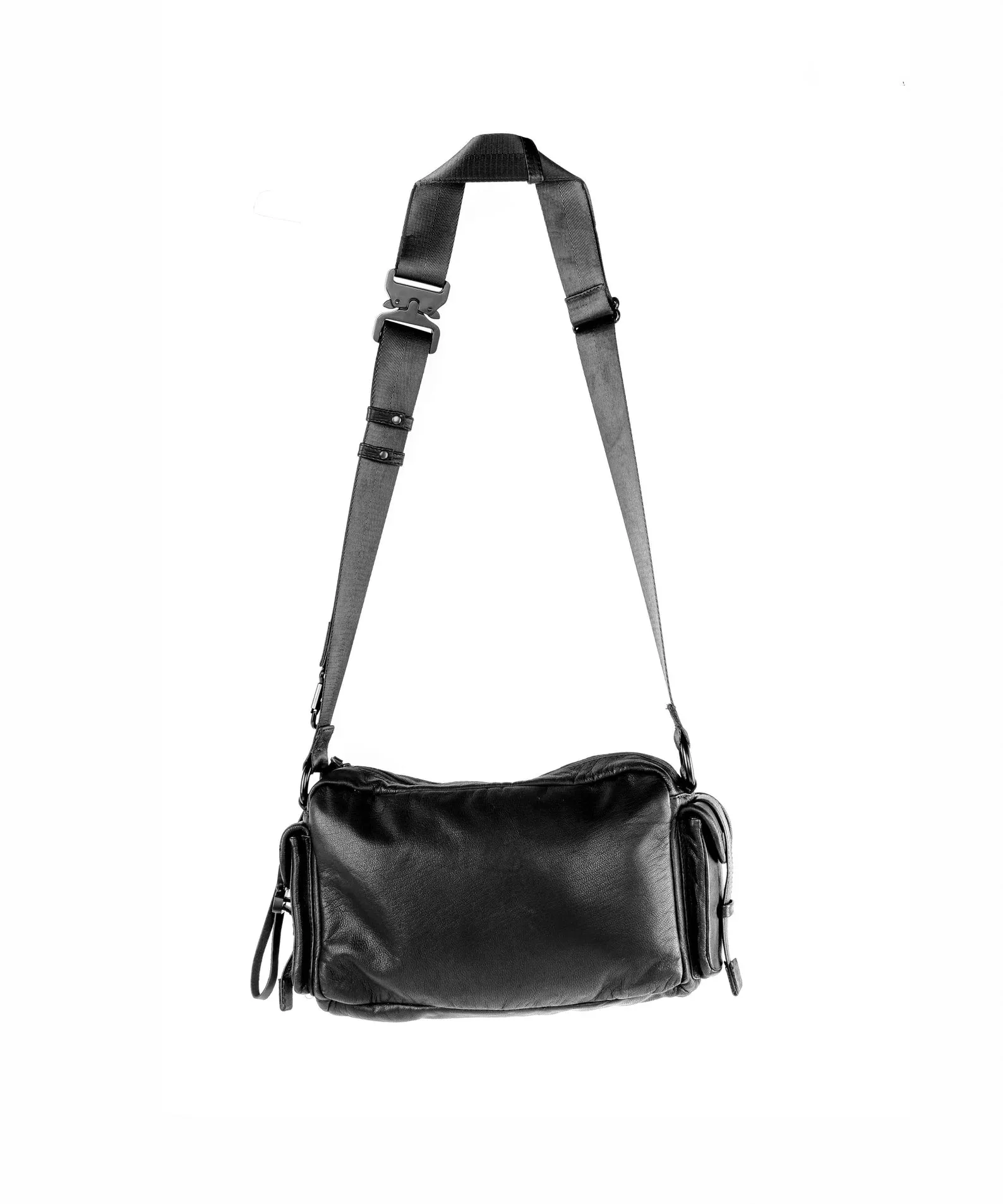 Tech 4 Black Leather Multifunctional Bag