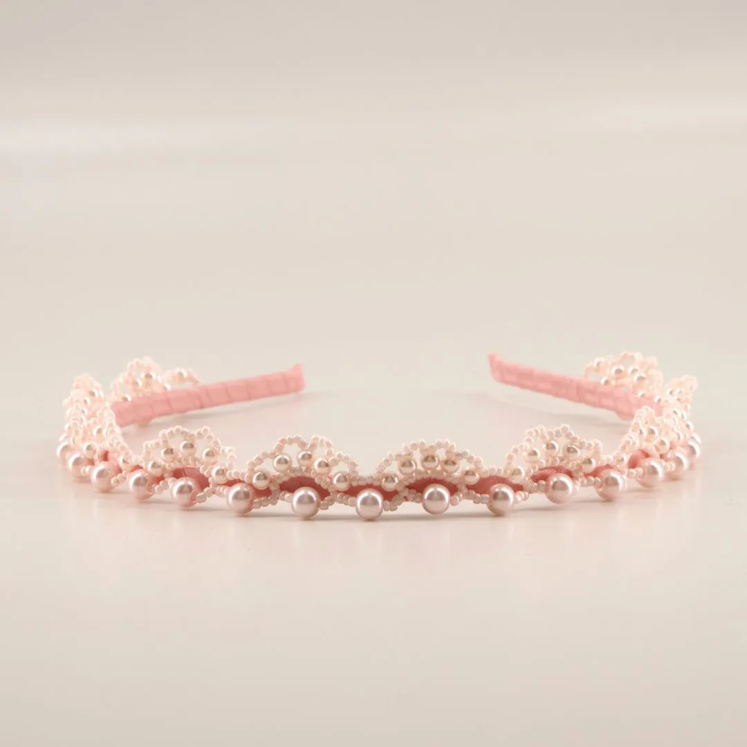 The Designer Creda Pearl Tiara Headband