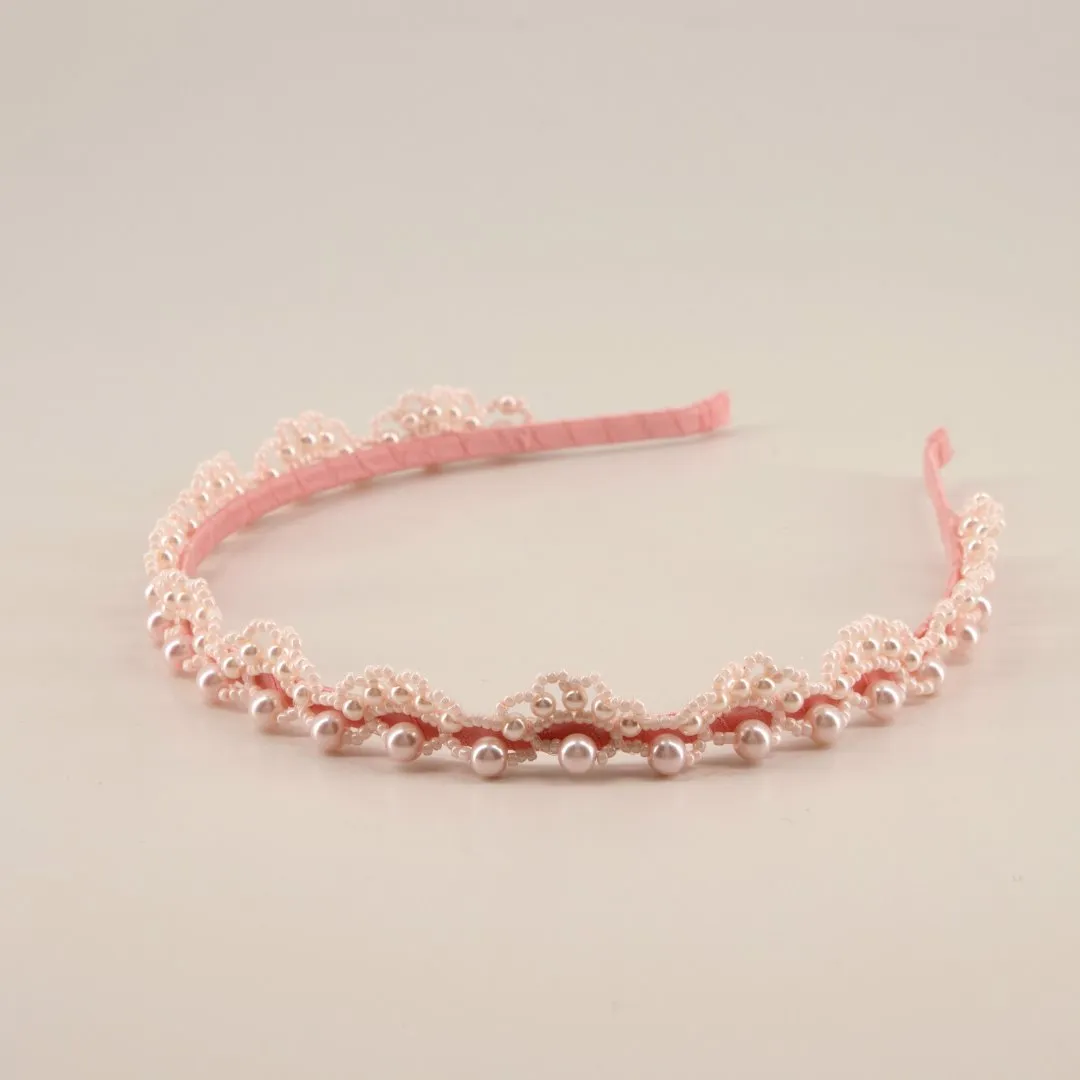 The Designer Creda Pearl Tiara Headband