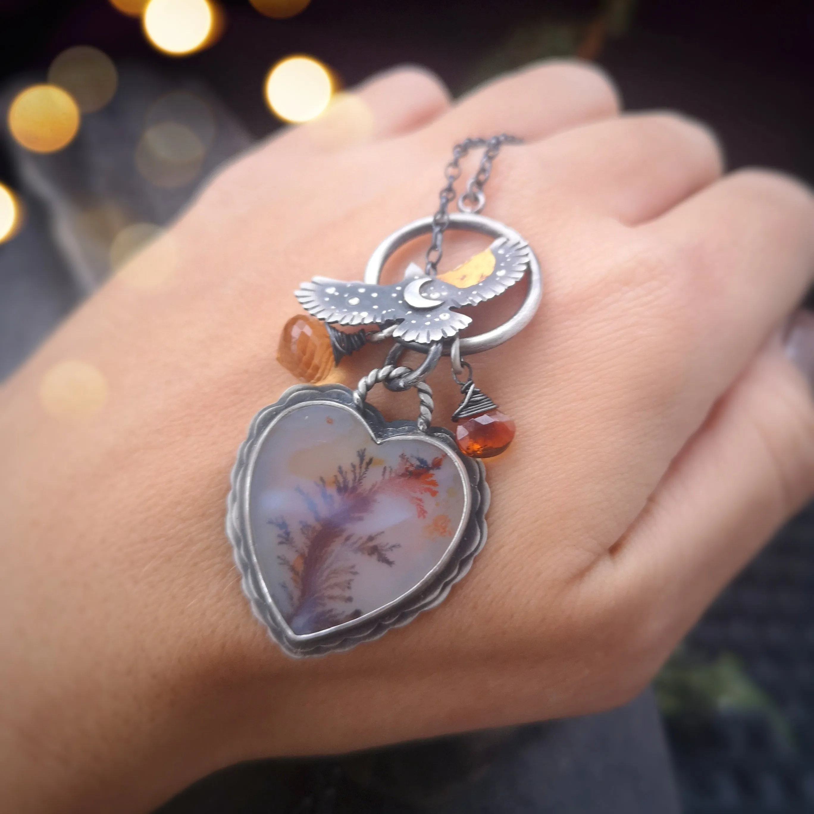 The Hawk's Heart Necklace - Keum Boo Necklace