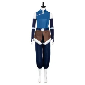 The Legend of Korra Season 4 Halloween Carnival Suit Korra Cosplay Costume Top Pants Outfit