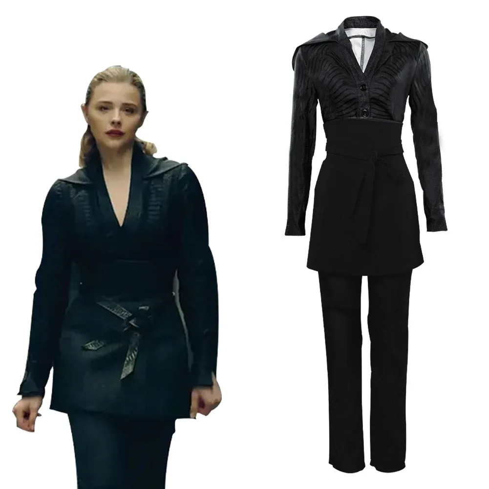 The Peripheral Flynne Fisher Cosplay Costume Top Pants Belt Outfits Halloween Carnival Party Suit