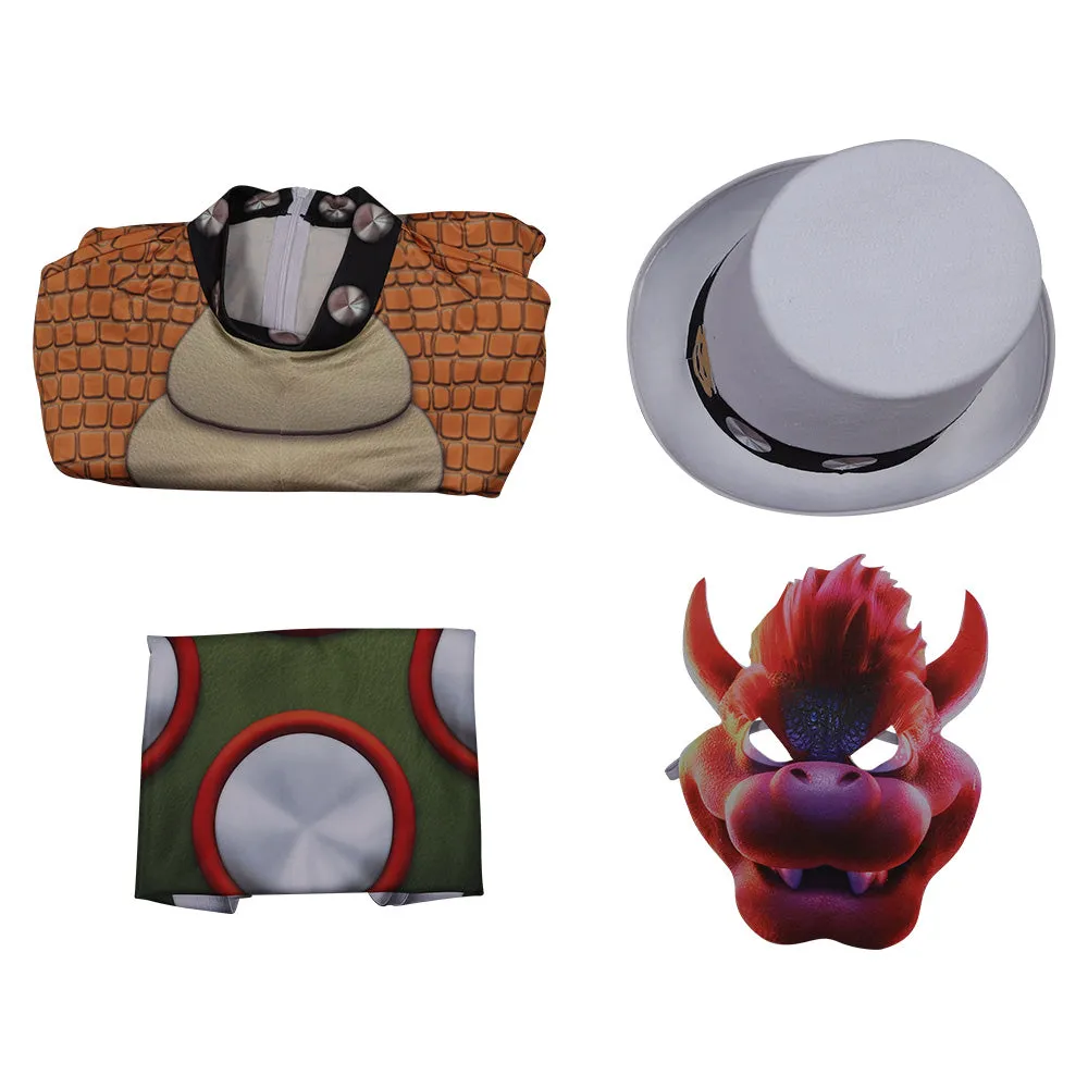 The Super Mario Bros. Movie Bowser Cosplay Costume Jumpsuit Outfits Halloween Carnival Party Disguise Suit