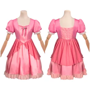 The Super Mario Bros. Movie Princess Peach Original Design Dress Cosplay Costume Halloween Carnival Suit