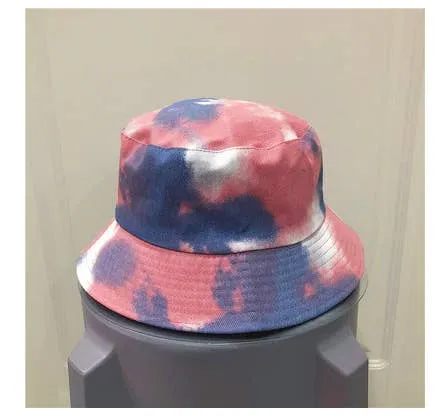 Tie Dye Bucket Hat - Purple/Pink - 100% Cotton