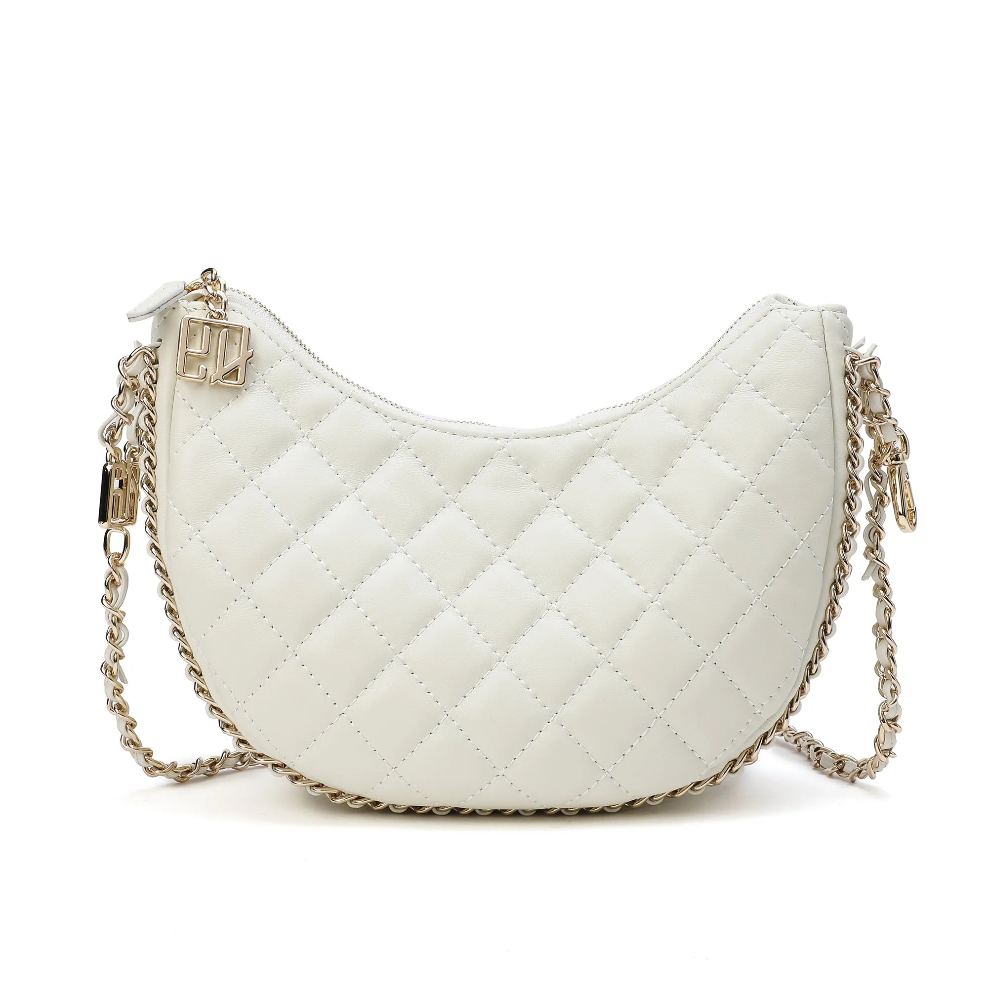 Tiffany & Fred Quilted Sheepskin Messenger/Shoulder Bag
