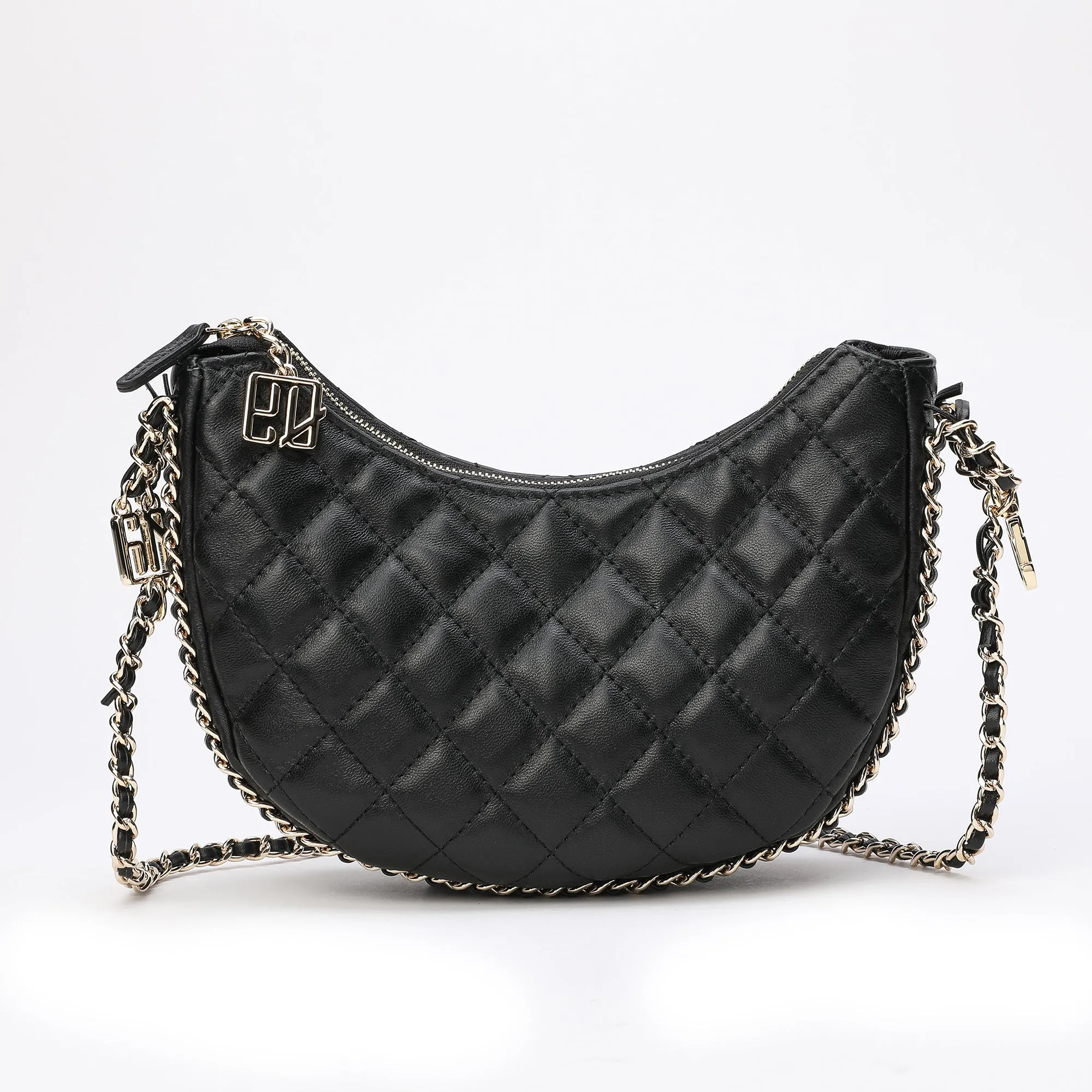 Tiffany & Fred Quilted Sheepskin Messenger/Shoulder Bag