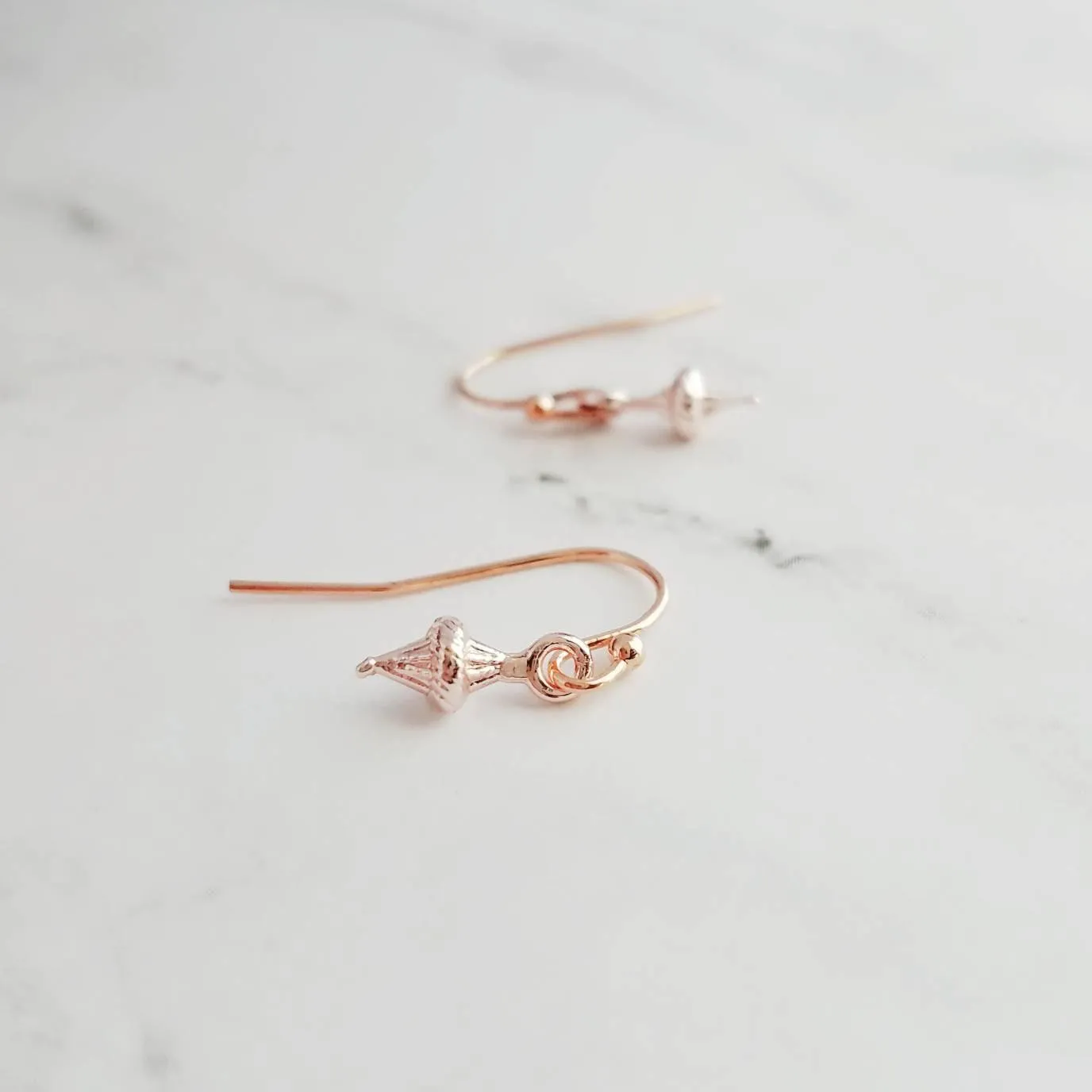 Tiny Silver Dangle Earrings, antique silver earring, little top earring, small silver earring, simple earring, delicate earring, sterling