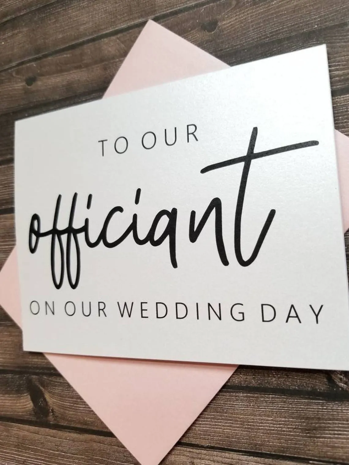 To Our Officiant