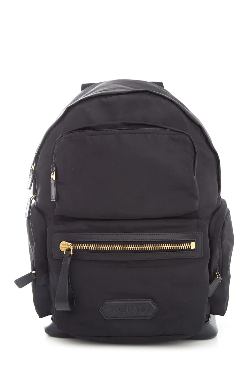 Tom Ford Black Recycled Nylon Backpack
