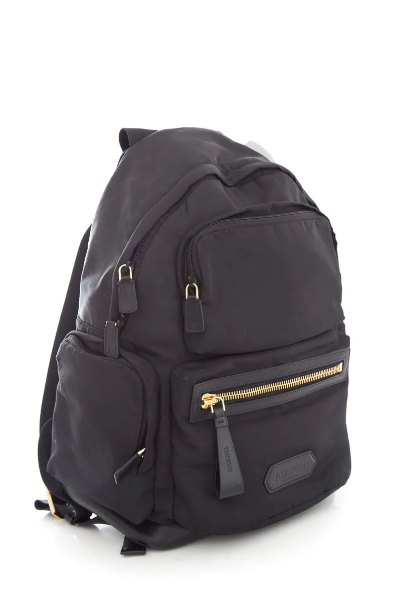 Tom Ford Black Recycled Nylon Backpack