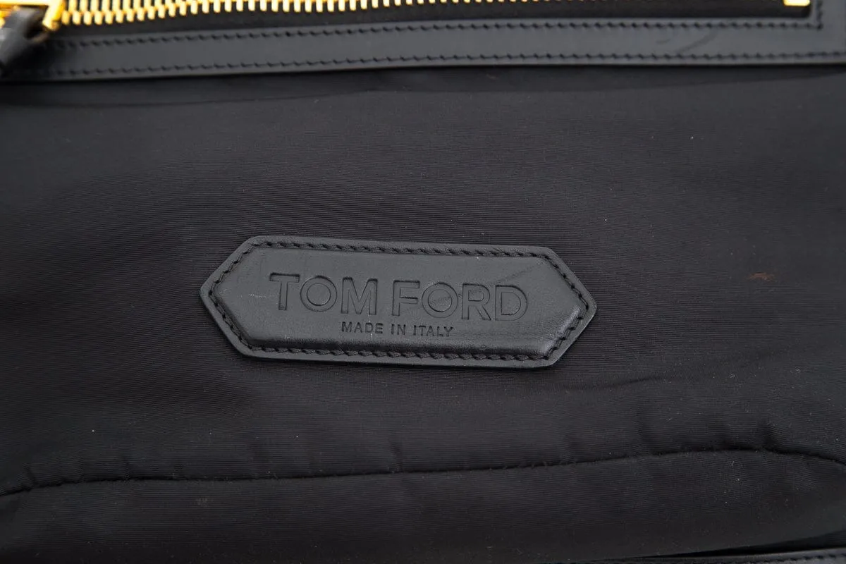 Tom Ford Black Recycled Nylon Backpack