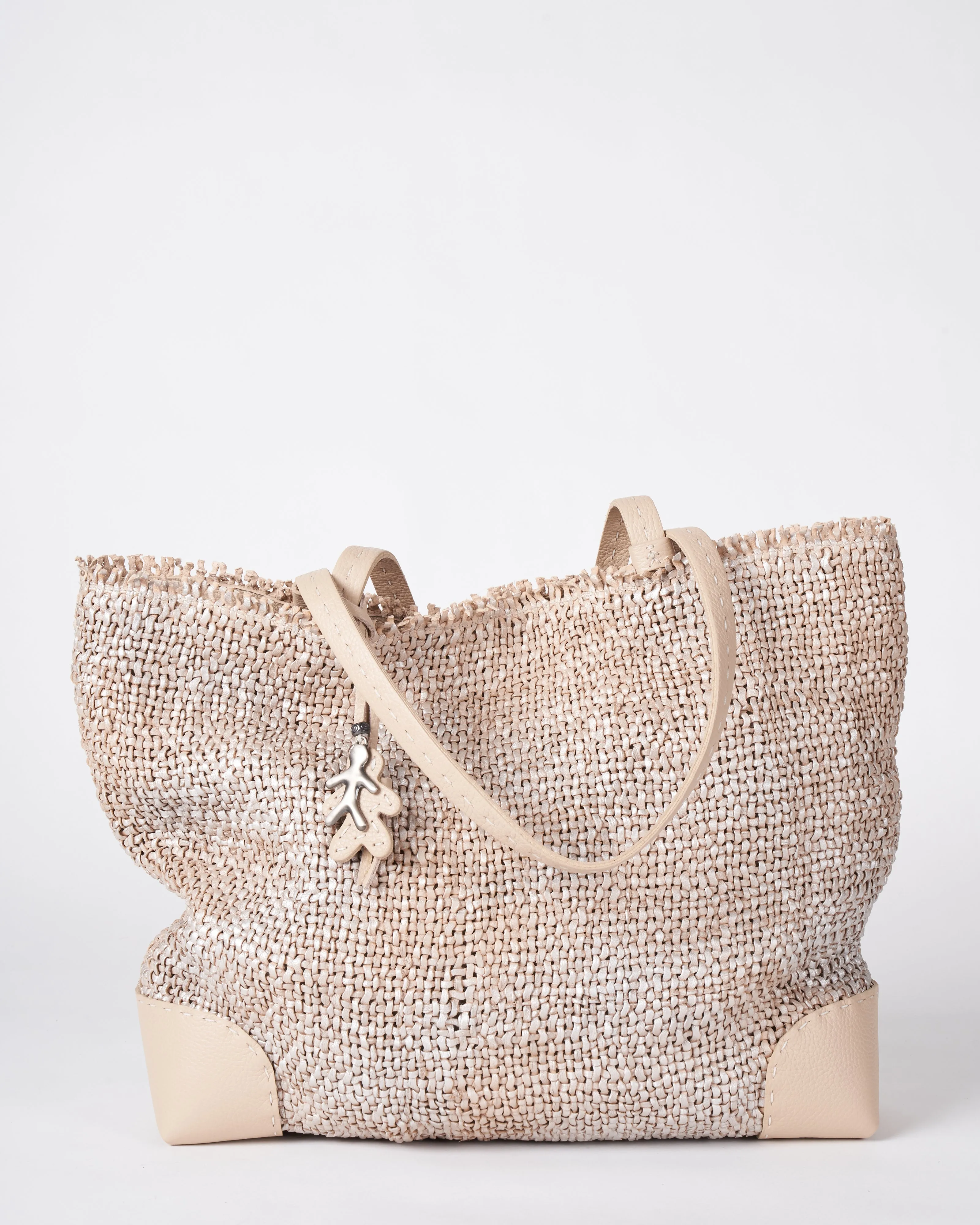 tote woven handmade - intreccio beige