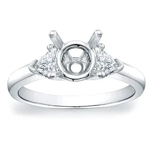 Trillion Diamond Engagement Ring- .44ct tw