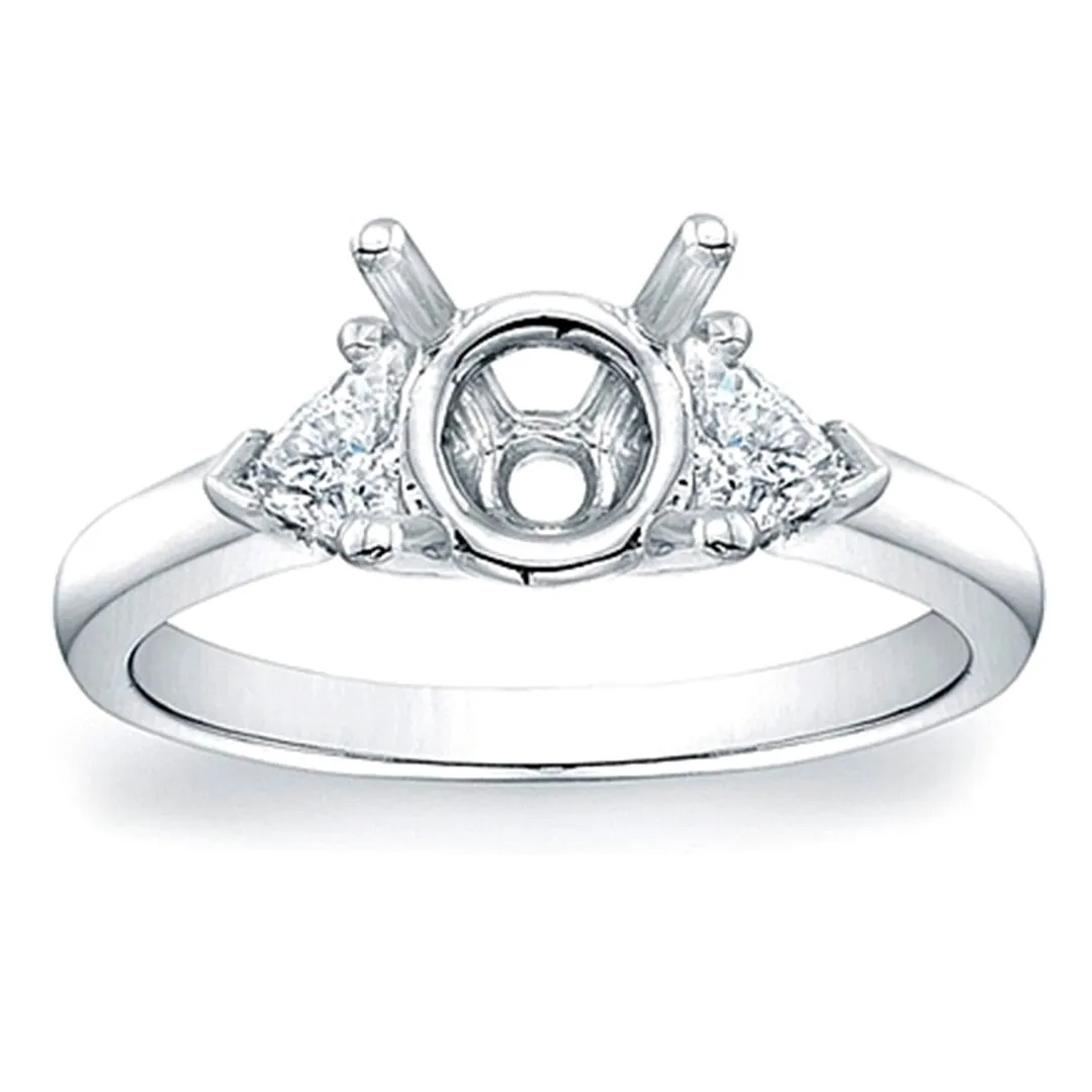 Trillion Diamond Engagement Ring- .44ct tw