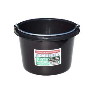 Tuff Stuff small round bucket 5 qts (Black)