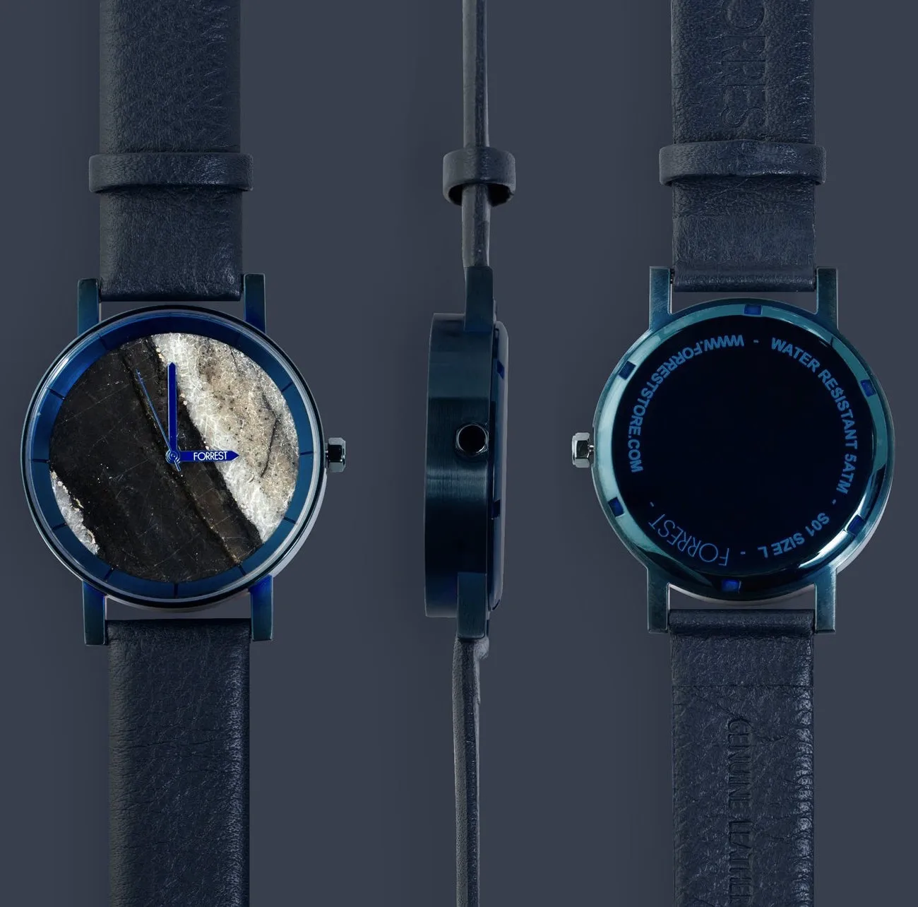 Ultramarine Stone - Designer Timepiece by Forrest