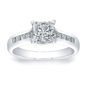 Vatche Channel-Set Princess Cut X Prong Diamond Engagement Ring