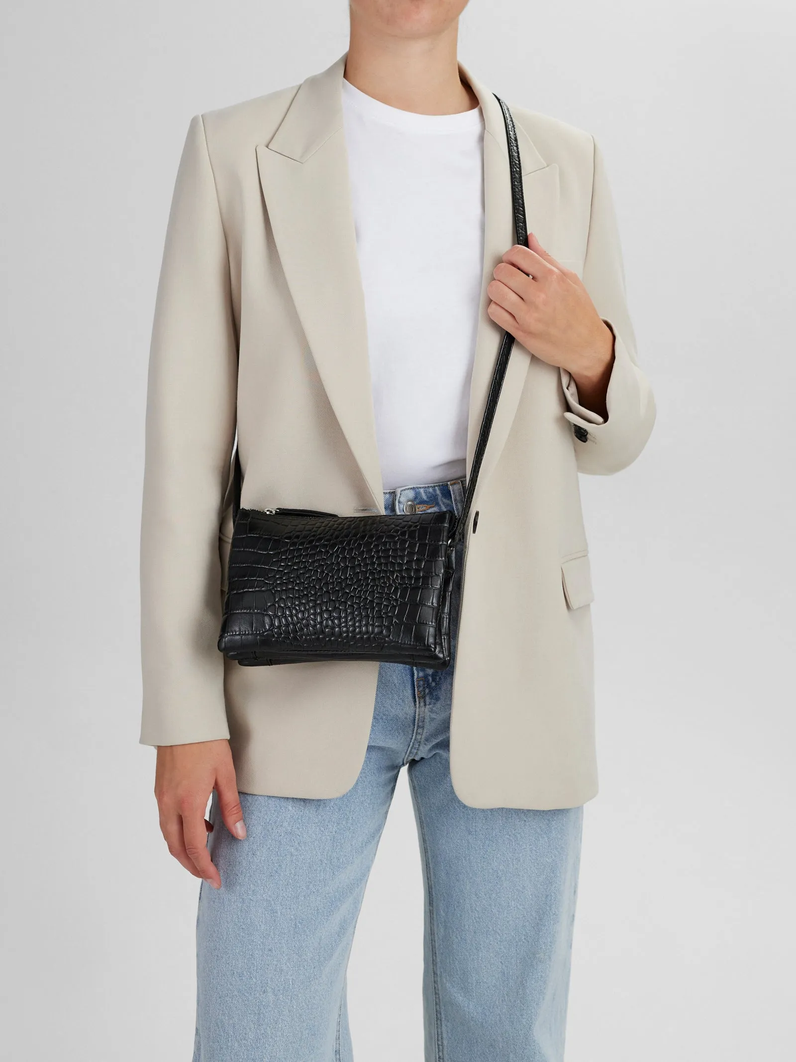 VeraMBG Crossbody Bag, Croco