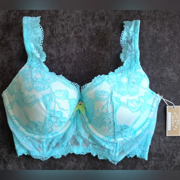 Victoria's Secret Lace Bra With Rhinestones, 34DD
