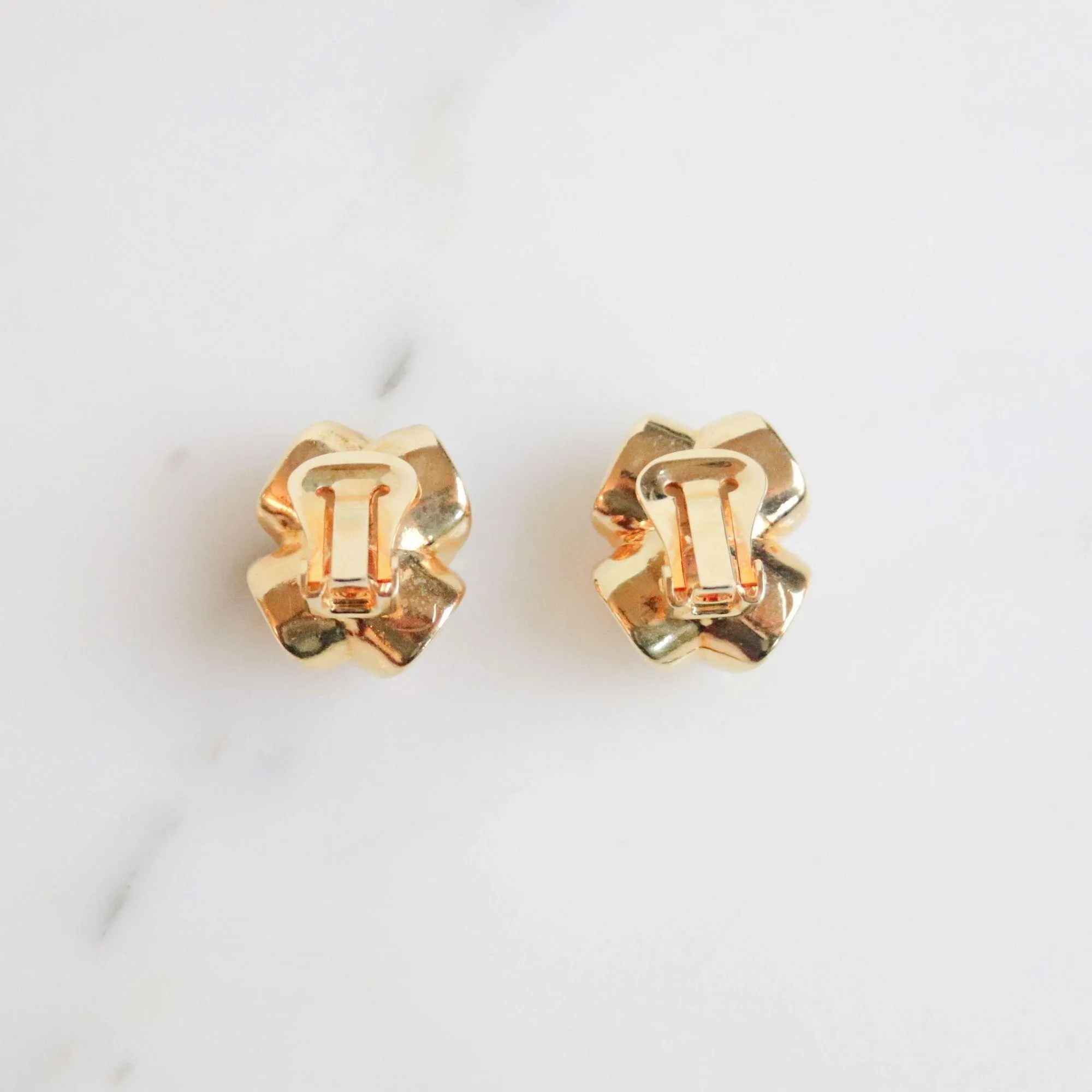 Vintage Ametrine Caged Crystal Earrings