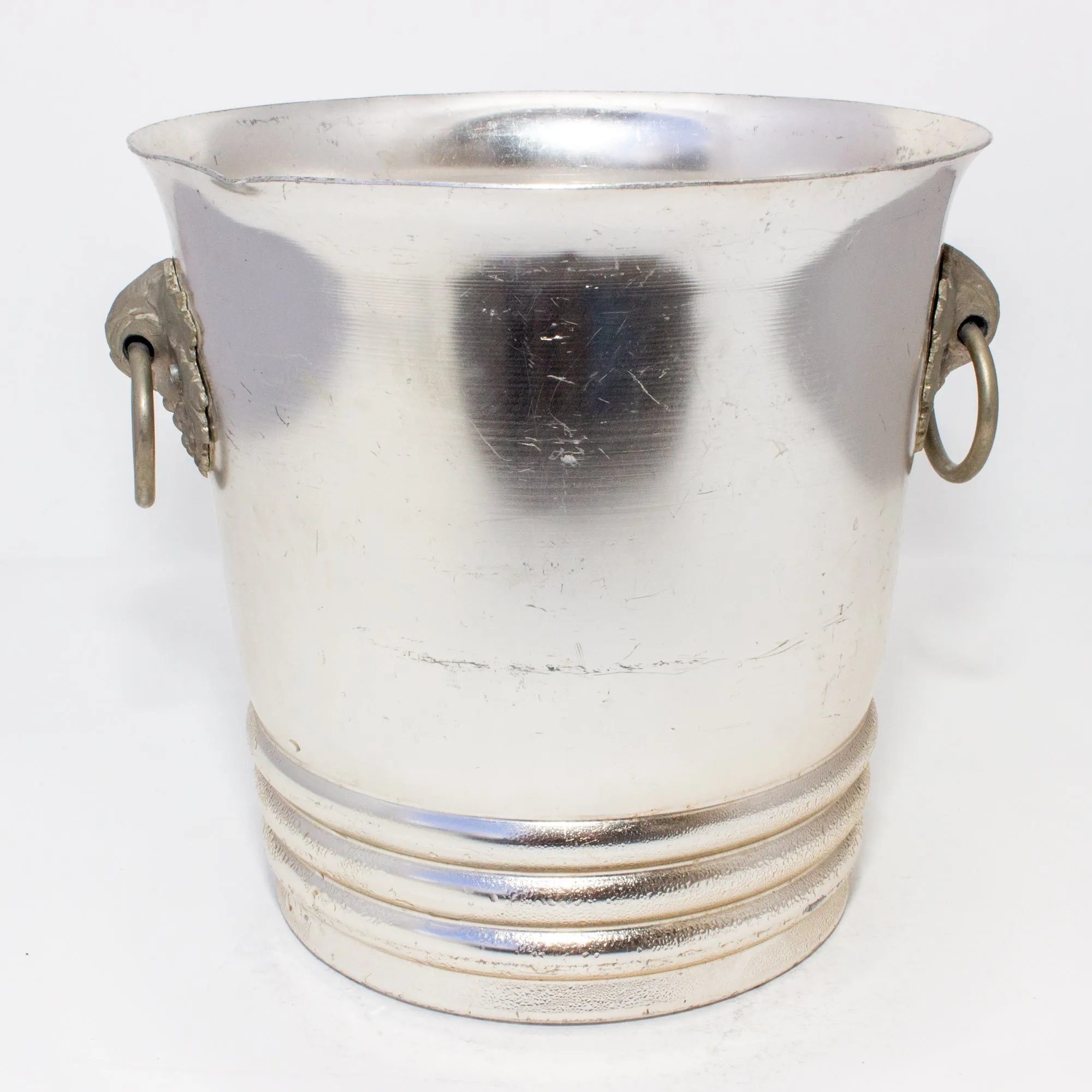 Vintage French Metal Ice Bucket | Besserat de Bellefon Label