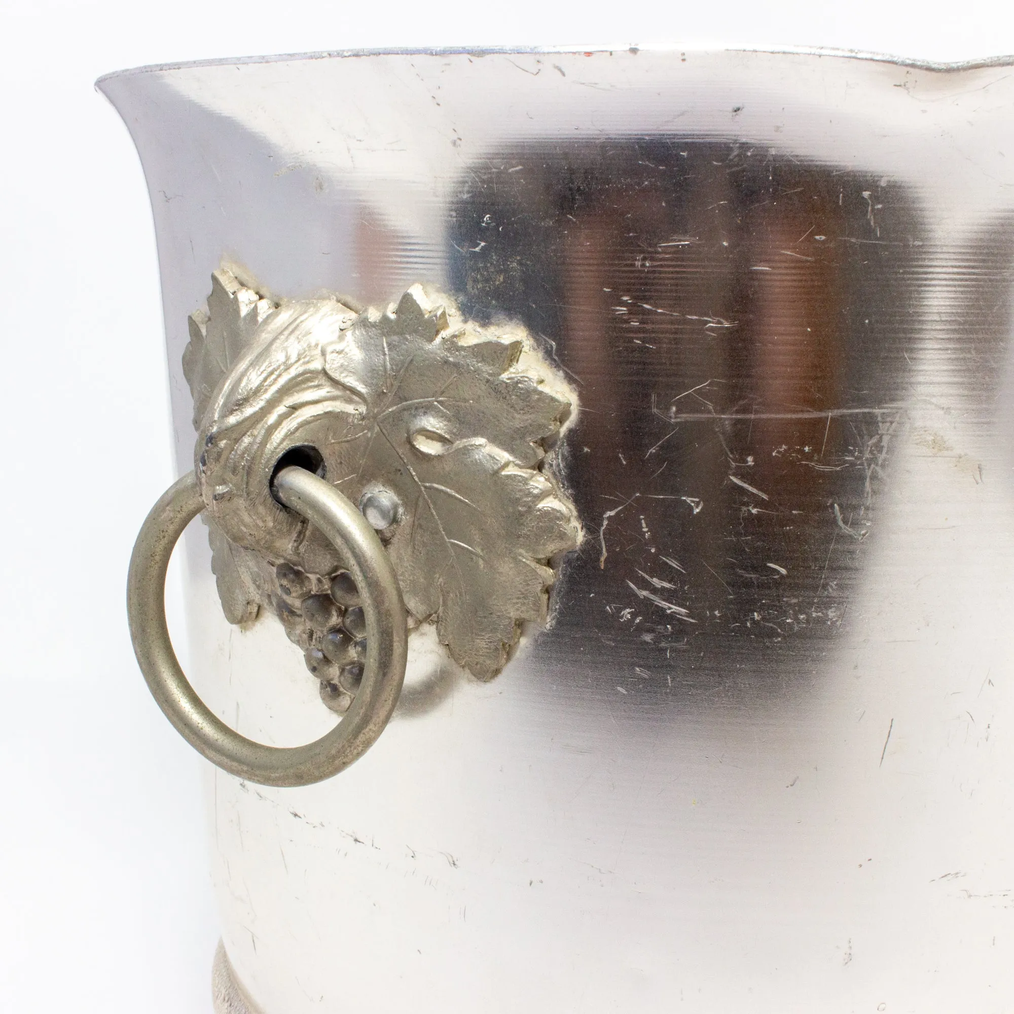 Vintage French Metal Ice Bucket | Besserat de Bellefon Label
