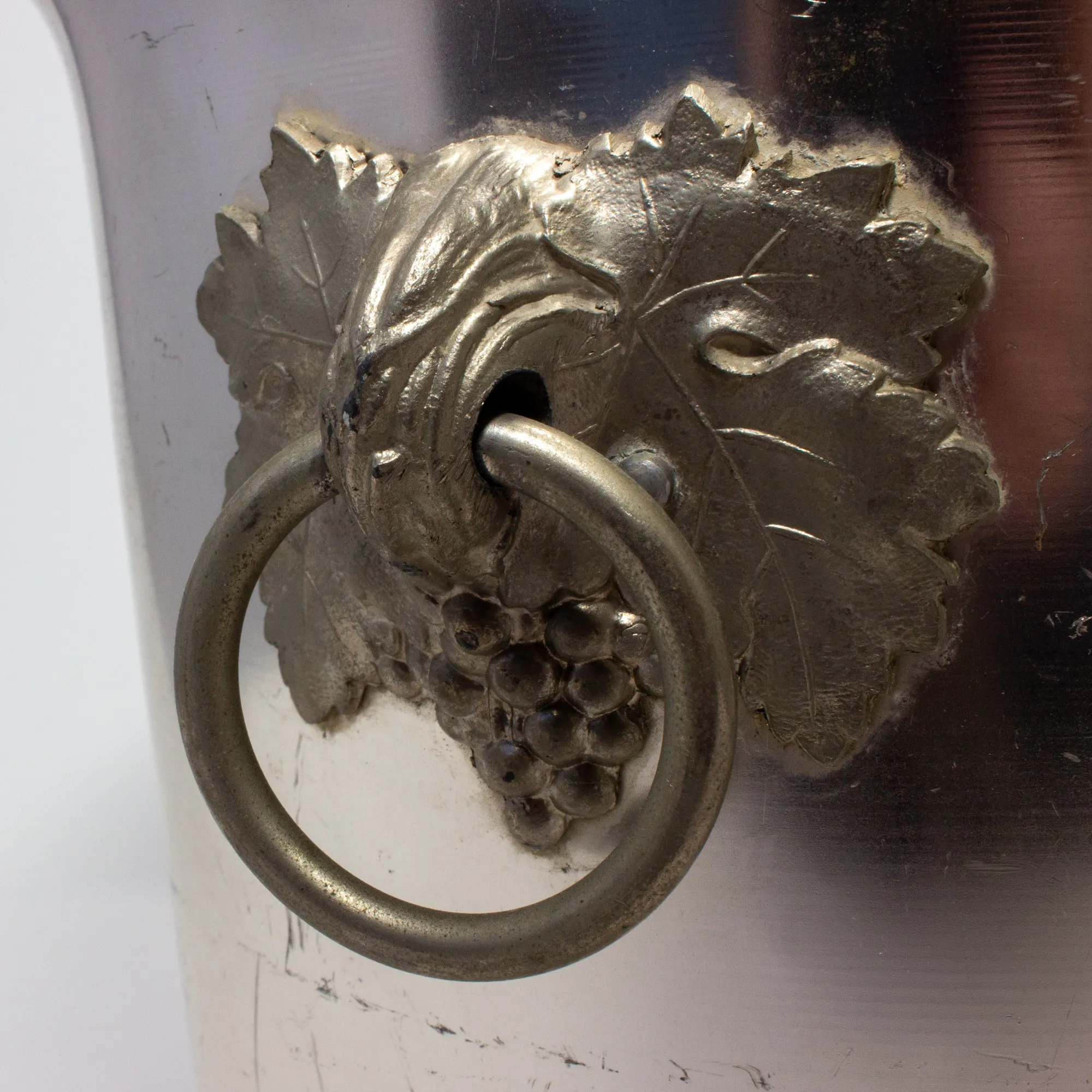 Vintage French Metal Ice Bucket | Besserat de Bellefon Label