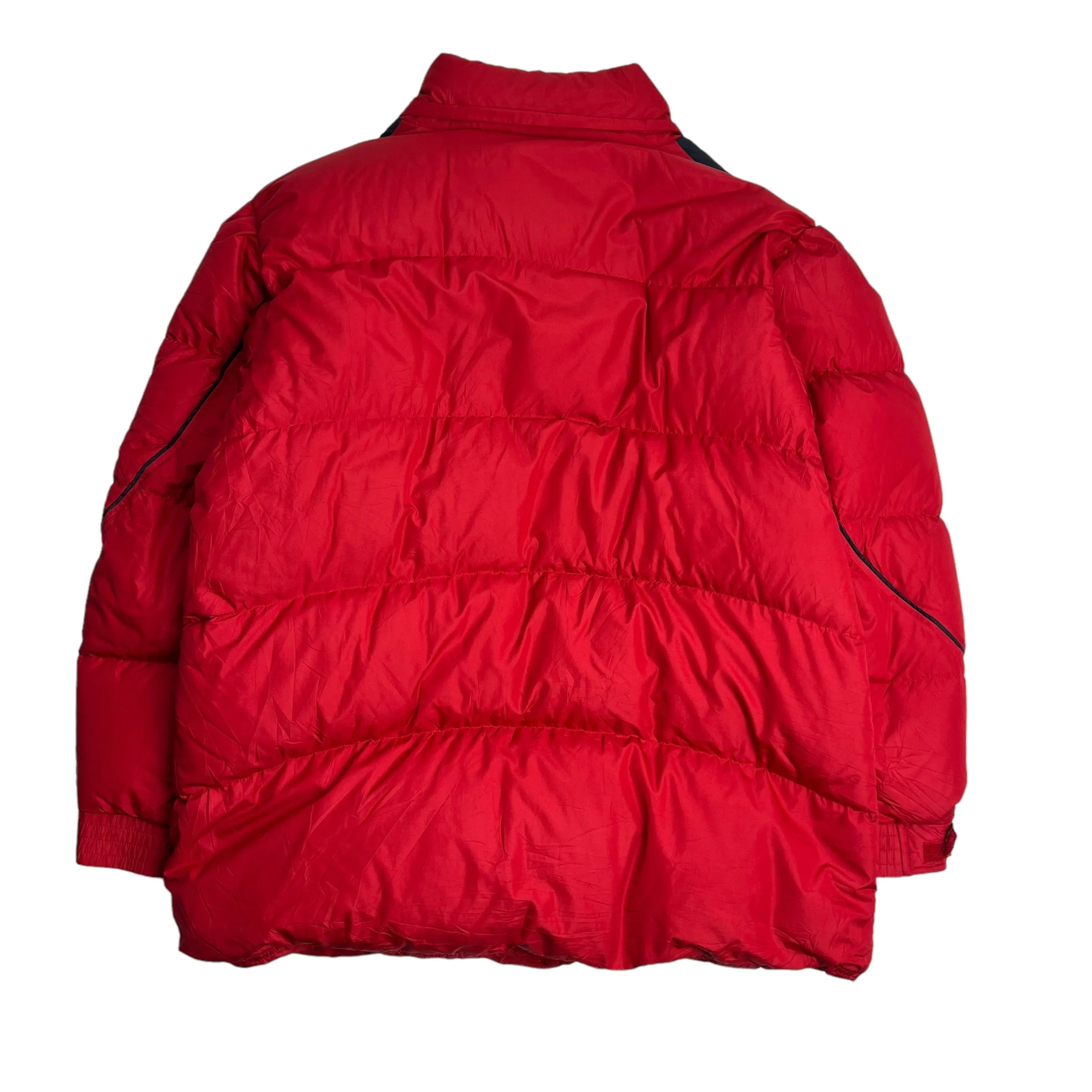 Vintage Nike Side Swoosh Classic Puffer Jacket - Red/Black Winter Coat