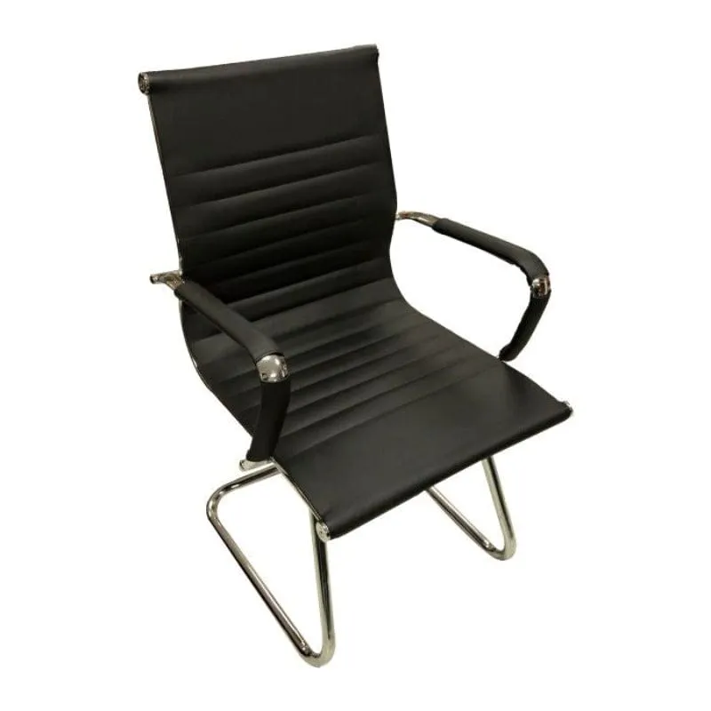 Visitors Chair HT728D Black (Pre Order 7 Working Days)