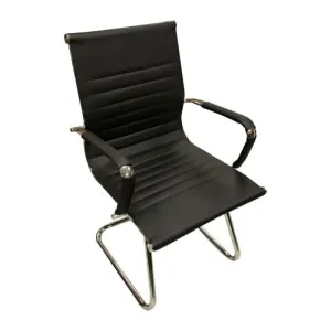 Visitors Chair HT728D Black (Pre Order 7 Working Days)